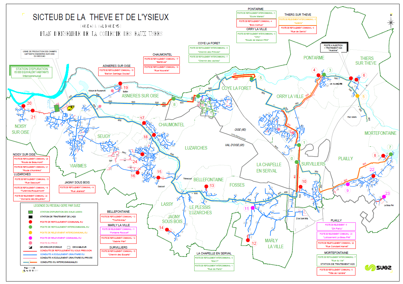 Carte des réseaux