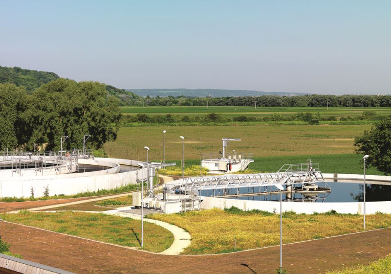 Bassin d'aération et son clarificateur